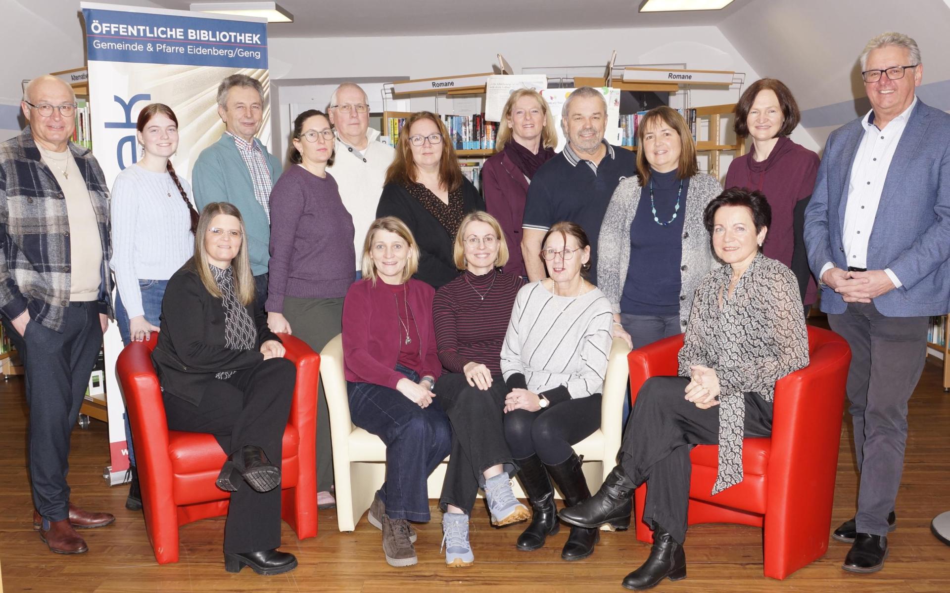 Gruppenfoto Team Bibliothek Eidenberg Geng